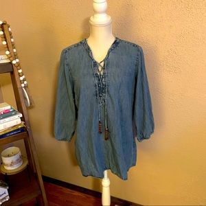 RUFF HEWN ladies denim top